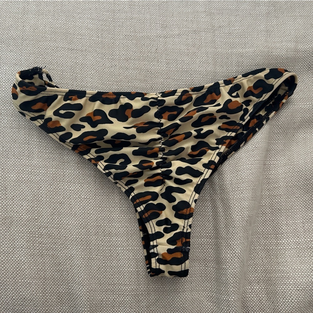 Tyler Rose Leapord Print Bikini Bottom - Picture 2 of 5